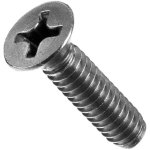 ברגים מנירוסטה - ראש שטוח - פיליפס - M3 X 12MM