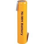 סוללה נטענת עם תגיות הלחמה - AAA - 1.2V 730MAH