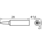 ראש למלחם - WELLER XNT-A - 1.6MM CHISEL