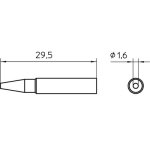 ראש למלחם - WELLER XNT-ASHS - 1.6MM ROUND