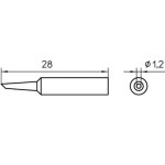 ראש למלחם - WELLER XNT-FHS - 1.2MM CHISEL