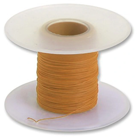 כבל WIREWRAP מקצועי - 30AWG - גליל 100M - בידוד כתום PRO-POWER