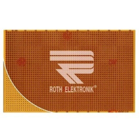 לוח נקודות הלחמה חד צדדי - 100X160MM FR2 ROTH ELEKTRONIK