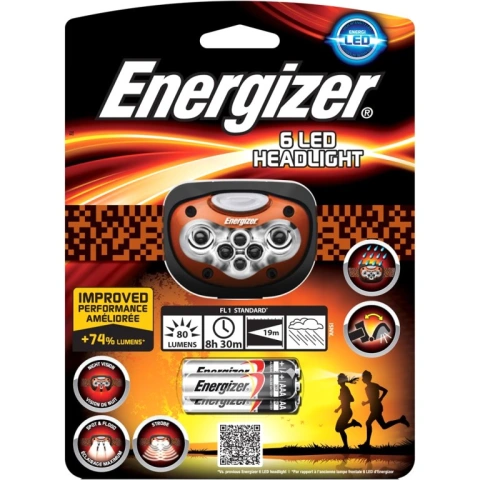 פנס ראש מקצועי - ENERGIZER 6-LED HEADLIGHT ENERGIZER