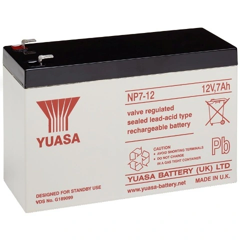 מצבר עופרת נטען - YUASA NP7-12 - 12V 7AH YUASA