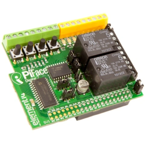 כרטיס הרחבה 2 PIFACE DIGITAL עבור RASPBERRY PI 2 PIFACE