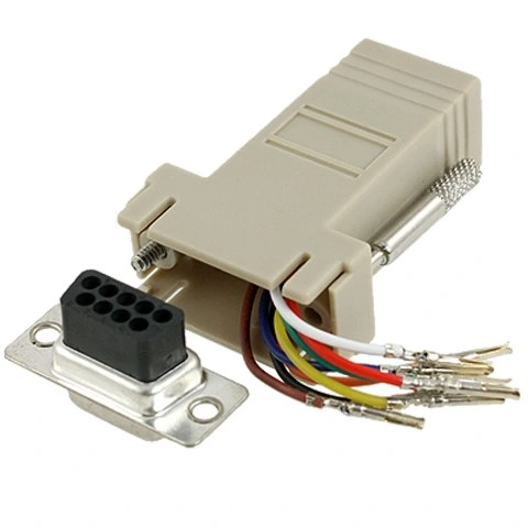 מתאם תקשורת - (RJ45 (F) ~ DB9 (F MULTICOMP