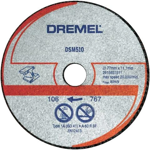 דיסק חיתוך למתכות ופלסטיק - DREMEL DSM510 DREMEL