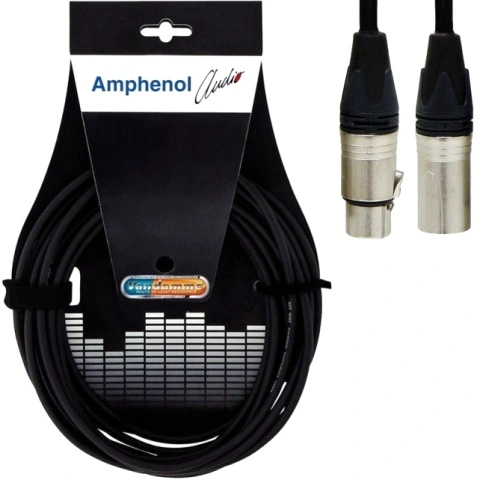 כבל הגברה מקצועי - XLR (M) ~ XLR (F) - 0.25M AMPHENOL AUDIO