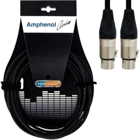 כבל הגברה מקצועי - XLR (F) ~ XLR (F) - 1M AMPHENOL AUDIO