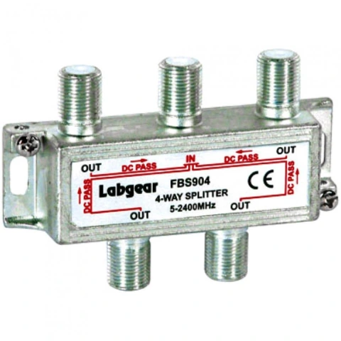 מפצל אנטנה פסיבי 1:4 - LABGEAR FBS904 LABGEAR