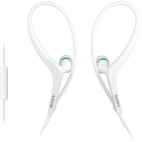 אוזניות ספורט עם דיבורית - SONY MDR-AS400IP WHITE SONY