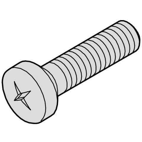 חבילת ברגים למארז 19 אינץ' - M2.5X5MM SCHROFF