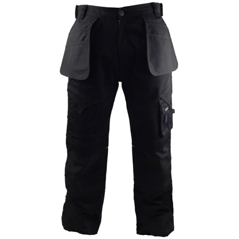 מכנסי עבודה - דגמ''ח עם ברכיות - צבע שחור - מידה 30W / 33L STANLEY