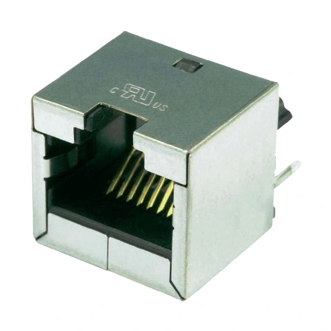 מחבר מסוכך RJ45 - נקבה למעגל מודפס - SS-60300-016 - CAT6A STEWART CONNECTOR