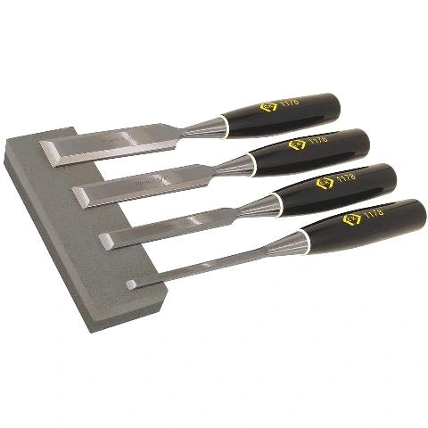 סט מפסלות עץ מקצועיות - 4 יחידות - CK TOOLS T1180 CK TOOLS