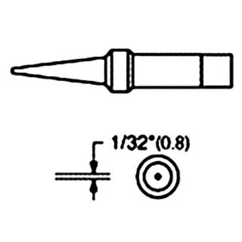 ראש למלחם - WTCP PTP7 - 0.8MM BENT CHISEL WELLER