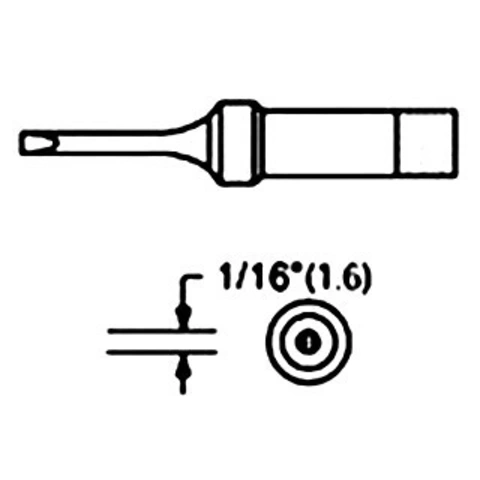 ראש למלחם - WTCP PTR7 - 1.6MM CHISEL WELLER