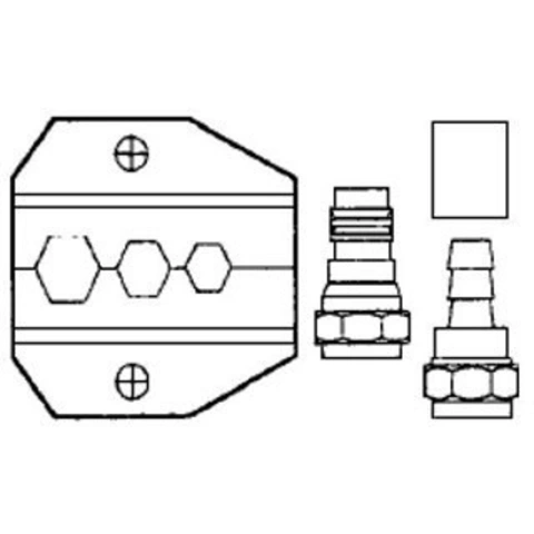 שפתיים ללוחץ אוניברסלי - RG59 , RG6 DURATOOL