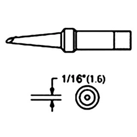 ראש למלחם - WTCP PTAA8 - 1.6MM SPADE WELLER