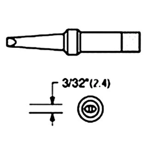 ראש למלחם - WTCP PTB8 - 2.4MM CHISEL WELLER