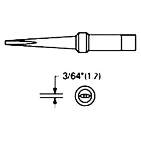 ראש למלחם - WTCP PTK8 - 1.2MM LONG CHISEL WELLER