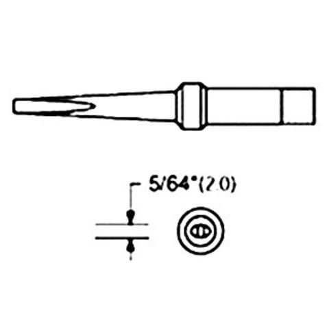 ראש למלחם - WTCP PTL8 - 2.0MM LONG CHISEL WELLER