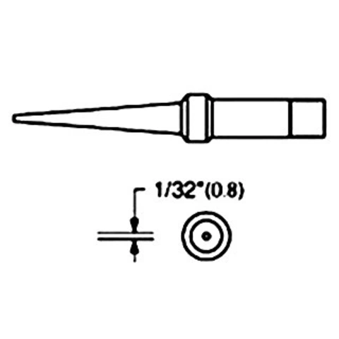 ראש למלחם - WTCP PTO8 - 0.8MM LONG CONICAL WELLER