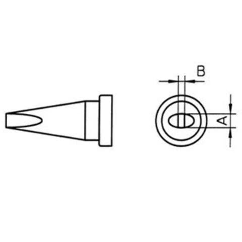 ראש למלחם - WELLER LT-A - 1.6MM CHISEL WELLER