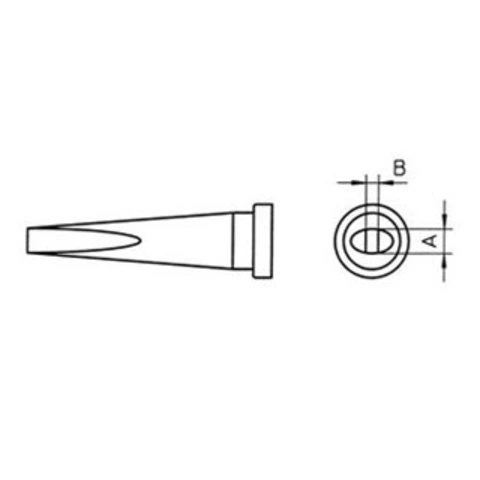 ראש למלחם - WELLER LT-K - 1.2MM CHISEL WELLER