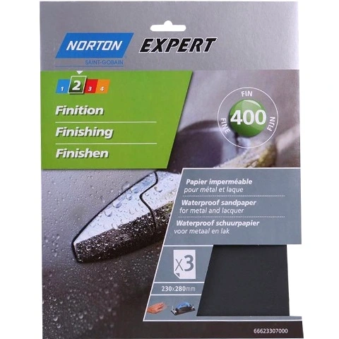 חבילת ניירות ליטוש - FINE DUTY NORTON ABRASIVES