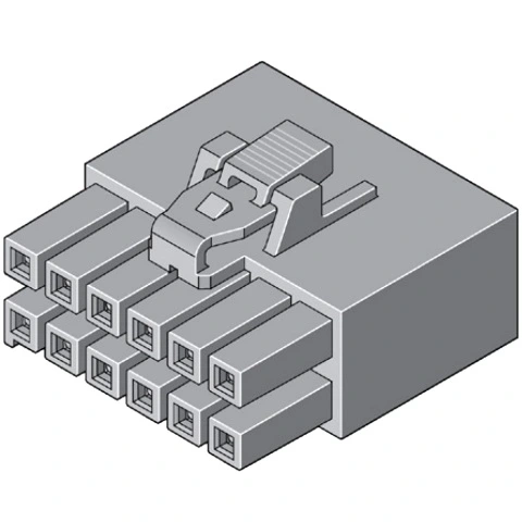 מחבר MOLEX ללחיצה לכבל - סדרת ULTRA-FIT - נקבה 6 מגעים MOLEX