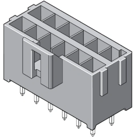 מחבר MOLEX למעגל מודפס - סדרת ULTRA-FIT - זכר 4 מגעים MOLEX