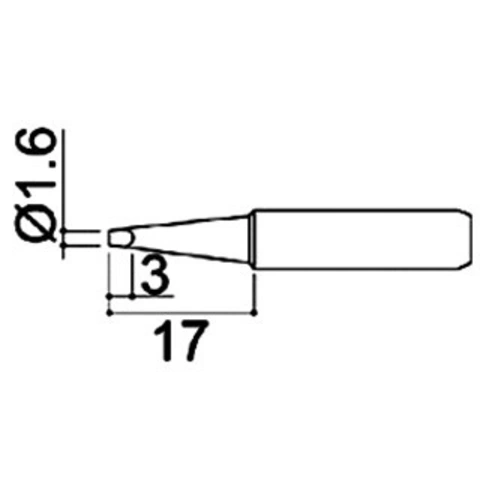 ראש למלחם - 1.6MM CHISEL TENMA