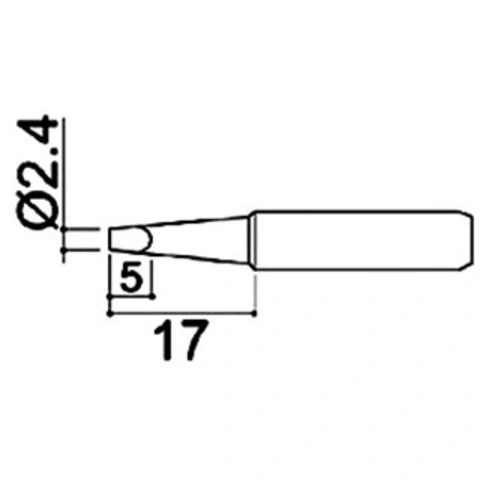 ראש למלחם - 2.4MM CHISEL TENMA