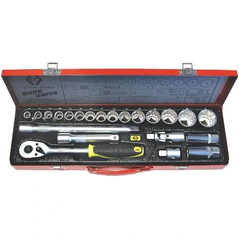 סט בוקסות מקצועי ''1/2 - 22 יחידות - CK TOOLS T4657 CK TOOLS