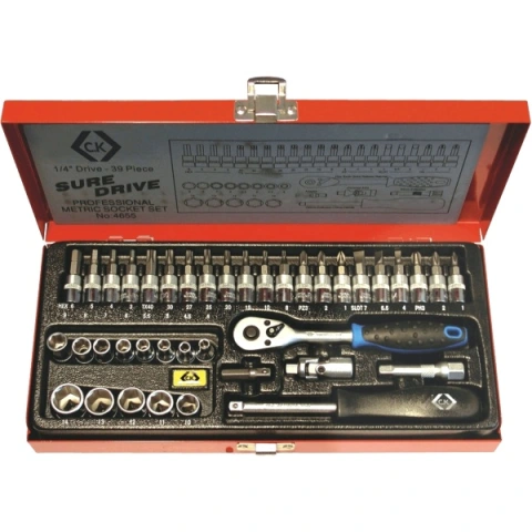 סט בוקסות מקצועי ''1/4 - 39 יחידות - CK TOOLS T4655 CK TOOLS