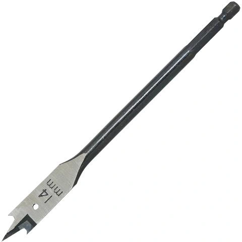 מקדח שטוח לעץ - CK TOOLS - 14MM X 160MM - E6.3 - HSS FLAT CK TOOLS