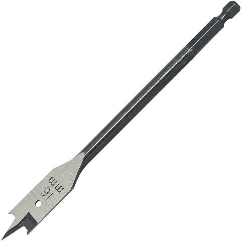 מקדח שטוח לעץ - CK TOOLS - 16MM X 160MM - E6.3 - HSS FLAT CK TOOLS