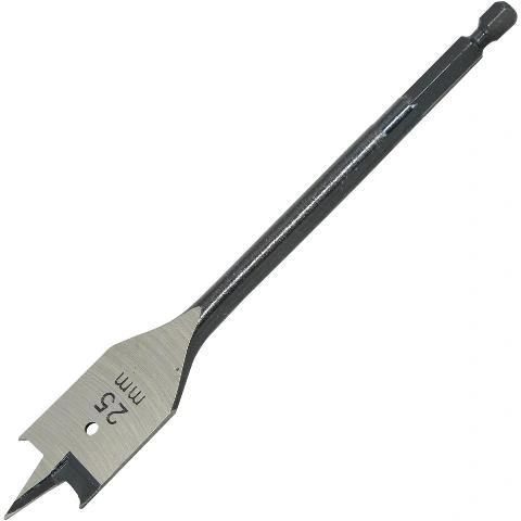 מקדח שטוח לעץ - CK TOOLS - 25MM X 160MM - E6.3 - HSS FLAT CK TOOLS