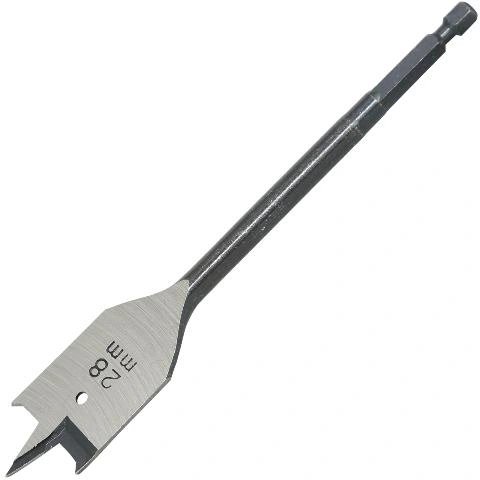 מקדח שטוח לעץ - CK TOOLS - 28MM X 160MM - E6.3 - HSS FLAT CK TOOLS