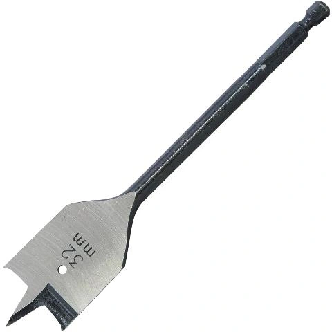 מקדח שטוח לעץ - CK TOOLS - 32MM X 160MM - E6.3 - HSS FLAT CK TOOLS