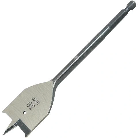 מקדח שטוח לעץ - CK TOOLS - 38MM X 160MM - E6.3 - HSS FLAT CK TOOLS