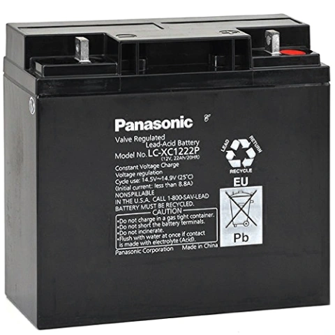 מצבר עופרת נטען - PANASONIC 12V 22AH PANASONIC