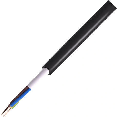 כבל חשמל קשיח - 3X1.5MM² - MULTICORE 1000V - בידוד שחור PRO-POWER