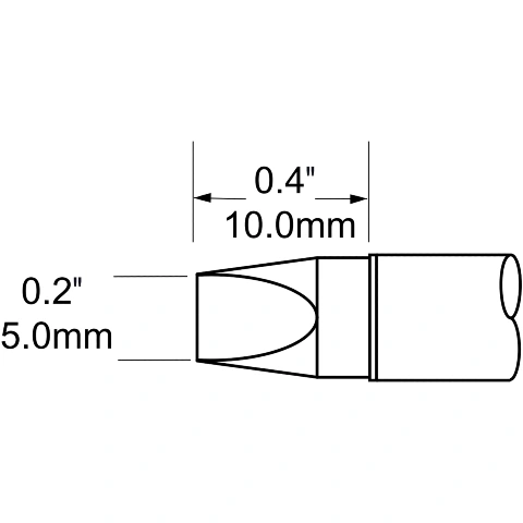 ראש לידית מלחם - METCAL SCV-CH50 - CHISEL 5MM METCAL