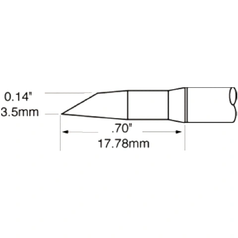 ראש לידית מלחם - METCAL SFP-DRH35 - HOOF 3.5MM METCAL