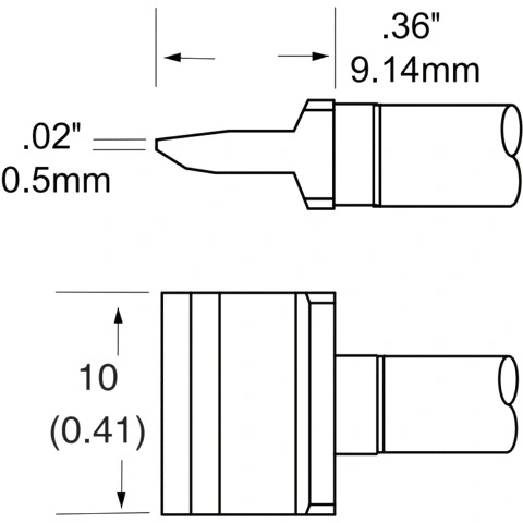 ראש לידית מלחם - METCAL RFP-BL1 - BLADE 10.4MM METCAL