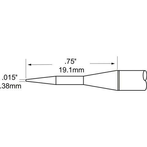 ראש לידית מלחם - METCAL TFP-CNP1 - CONICAL 0.4MM METCAL