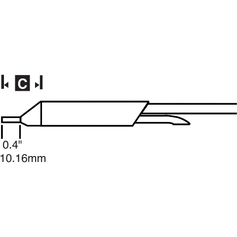 ראש לידית מלחם - METCAL STDC-703L - LONG 0.76MM METCAL